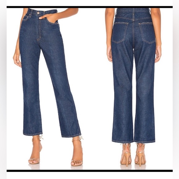 Agolde Denim - Agolde Pinch Waist High Rise Kick Cropped  Jeans - Radio